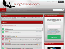 Tablet Screenshot of hungvixens.com